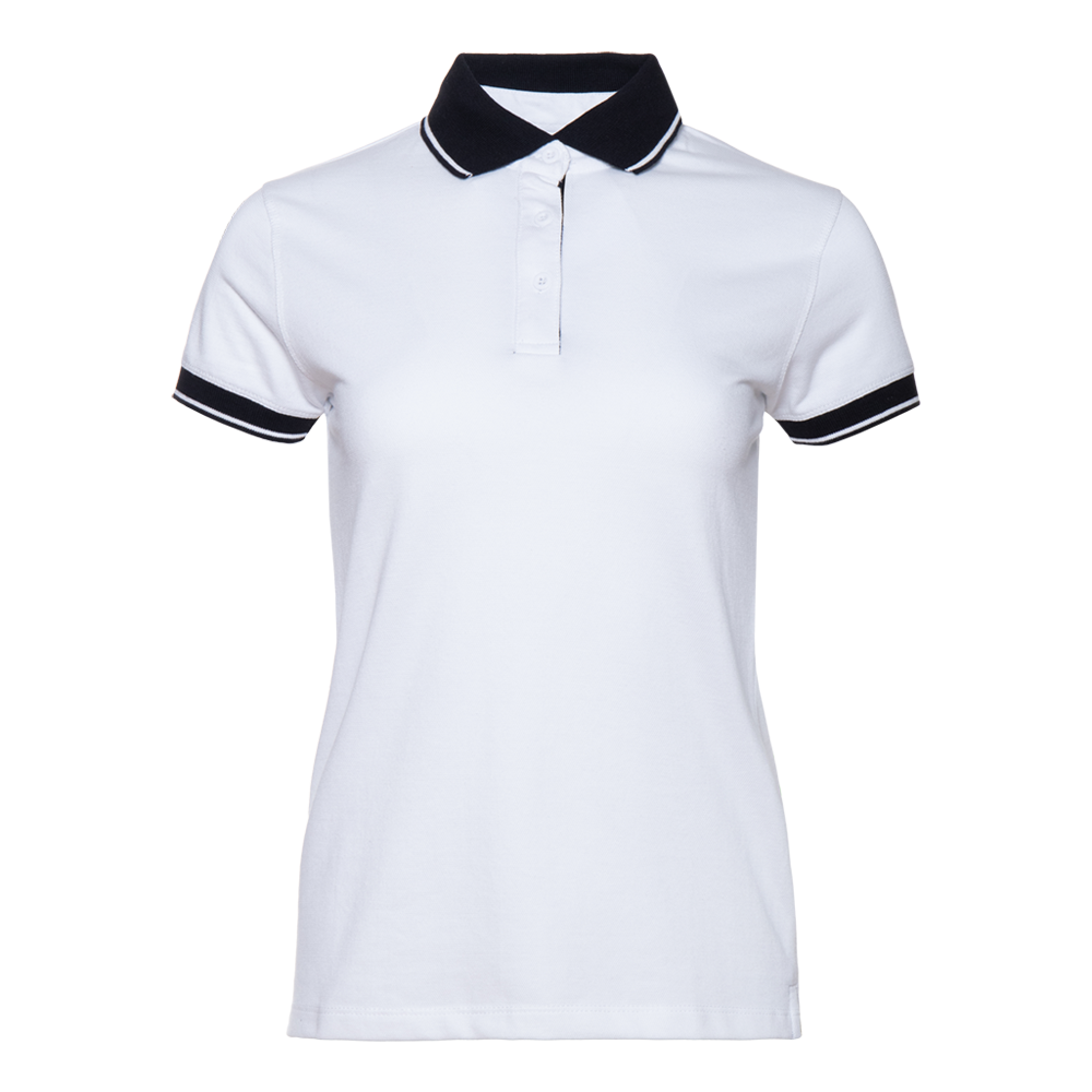 Рубашка поло женская 04CW_Белый/Чёрный (10/20) (XL/50)