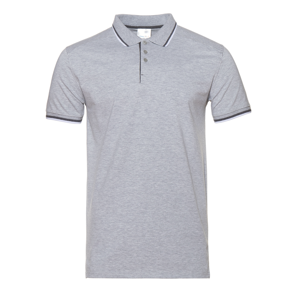 Рубашка поло унисекс 05_Серый меланж (50) (XS/44)