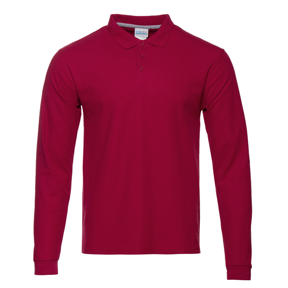 Рубашка поло мужская 04S_Бордовый (66) (XL/52)