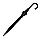 Зонт-трость CAMBRIDGE, пластиковая ручка, полуавтомат, черный, , 7438, фото 3