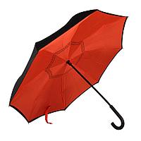 Зонт-трость "наоборот" ORIGINAL, пластиковая ручка, механический, Красный, -, 7431 08