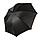 Зонт-трость BACK TO BLACK, пластиковая ручка, полуавтомат, Черный, -, 7432 05, фото 2