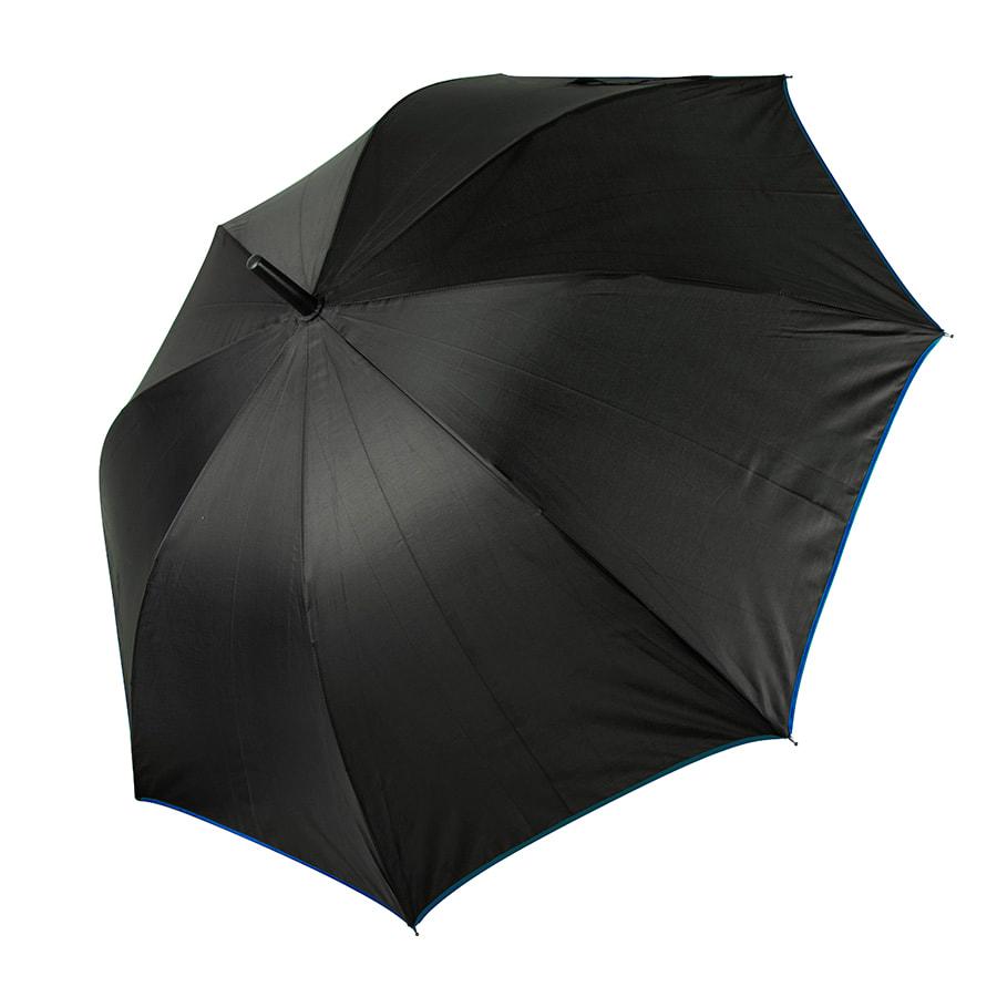 Зонт-трость BACK TO BLACK, пластиковая ручка, полуавтомат, Черный, -, 7432 24 - фото 2 - id-p65783854
