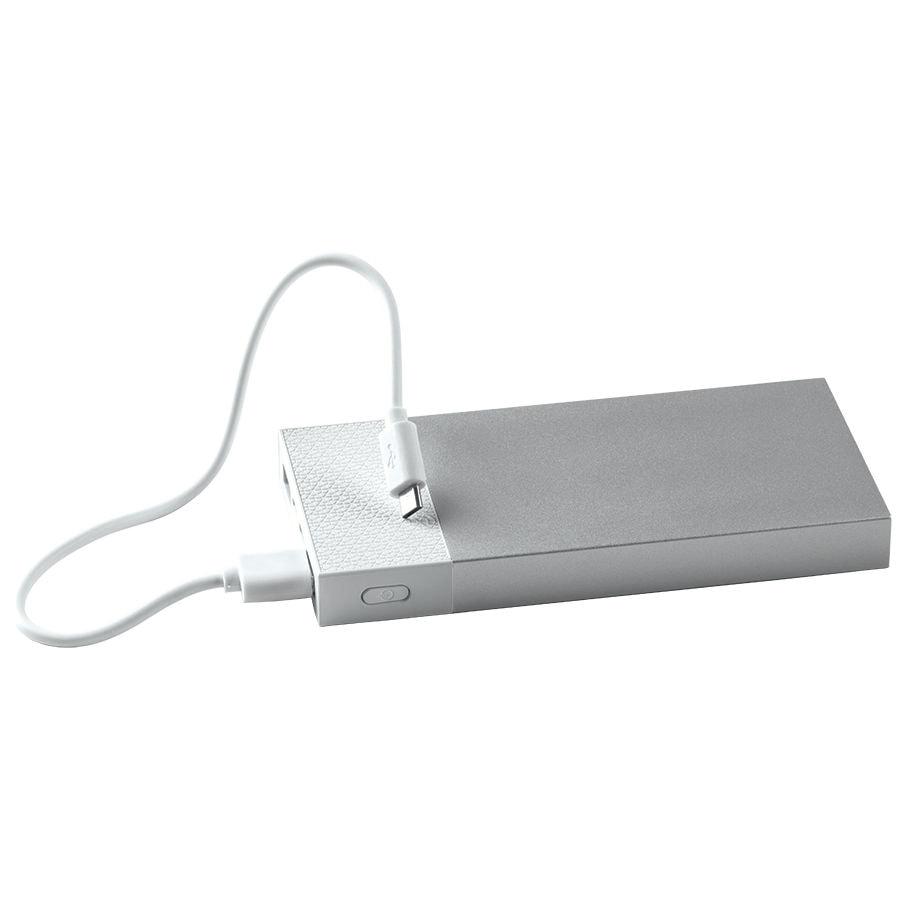 Универсальный аккумулятор "Slim Pro" (10000mAh),белый, 13,8х6,7х1,5 см,пластик,металл, Белый, -, 24200 01 - фото 5 - id-p65783865
