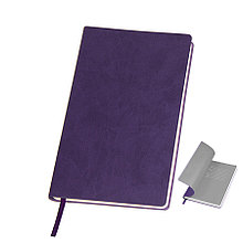 Бизнес-блокнот "Funky" А5, фиолетовый с  серым форзацем, мягкая обложка, в линейку, Фиолетовый, -, 21209 11 30