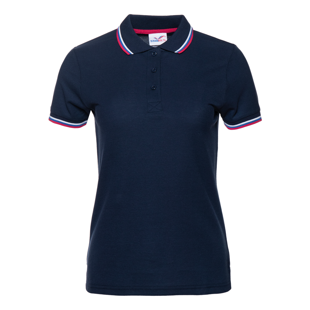 Рубашка поло женская 04WRUS_Т-синий (46) (XL/50)