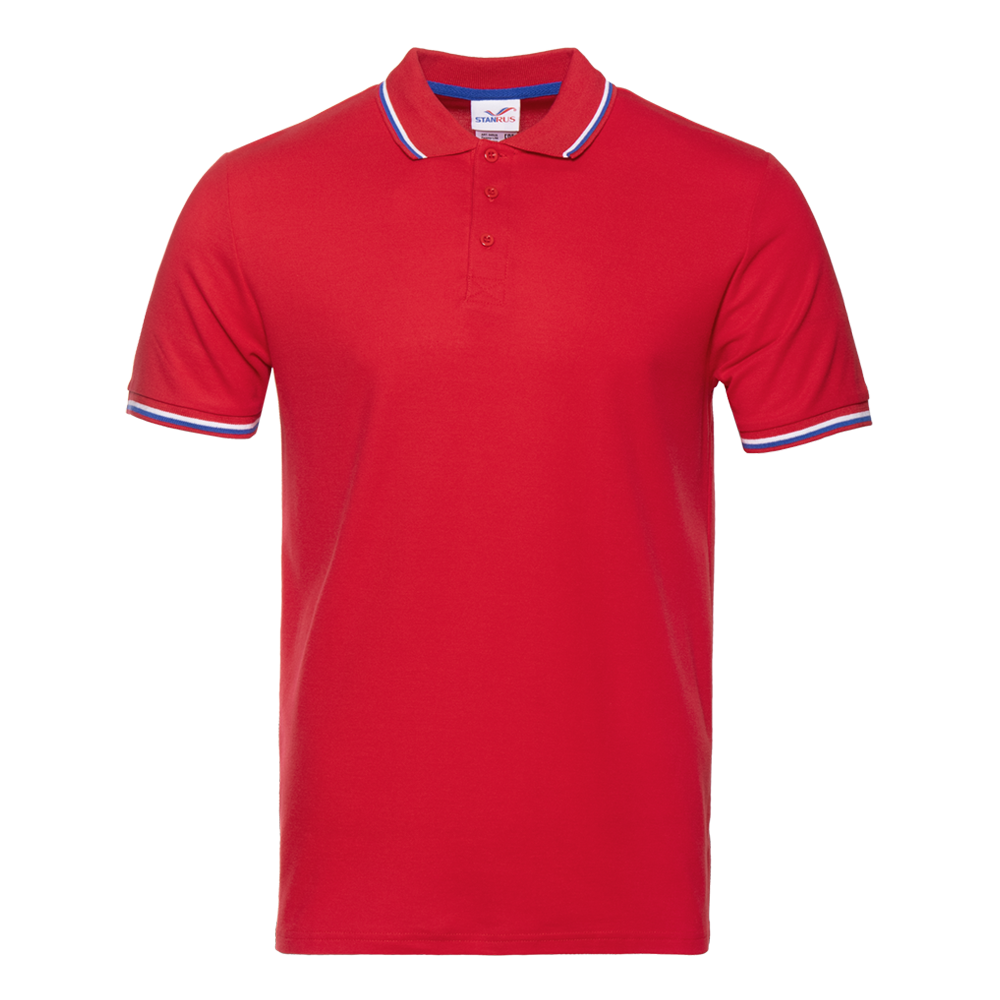 Рубашка поло мужская 04RUS_Красный (14) (M/48)