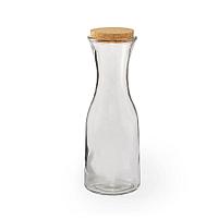 Бутылка LONPEL, пробковое дерево, стекло, прозрачный, , 346580