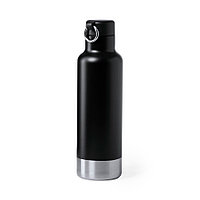 Бутылка для воды PERNAL, чёрный, 750 мл,  нержавеющая сталь, Черный, -, 346531 35