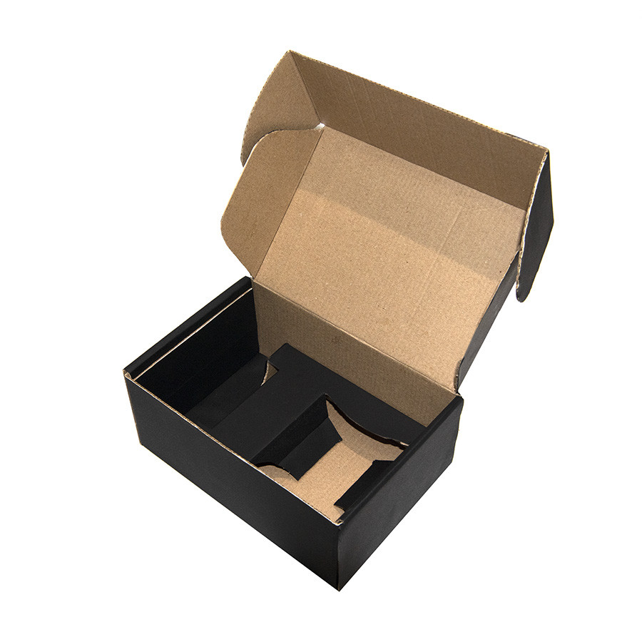Коробка подарочная с ложементом, размер 20,5х13,5х8,5 см, картон, самосборная, черная, черный, , 21026 - фото 2 - id-p90027246