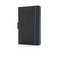 Блокнот Deluxe с держателем для ручки А5, синий; , Длина 20,8 см., ширина 14 см., высота 2 см., диаметр 0 см.,