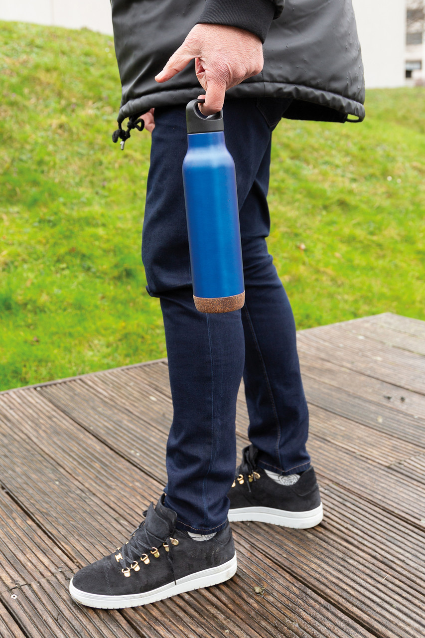 Герметичная вакуумная бутылка Cork, 600 мл, синий; , , высота 29 см., диаметр 7,2 см., P433.285 - фото 9 - id-p69072792