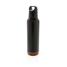 Герметичная вакуумная бутылка Cork, 600 мл, черный, , высота 29 см., диаметр 7,2 см., P433.281