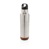 Герметичная вакуумная бутылка Cork, 600 мл, серебряный, , высота 29 см., диаметр 7,2 см., P433.282
