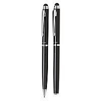 Набор ручек Swiss Peak deluxe, черный; , Длина 4,4 см., ширина 4,4 см., высота 16,7 см., диаметр 1 см.,