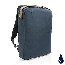 Двухцветный рюкзак Impact из RPET AWARE™ для ноутбука 15.6", темно-синий, Длина 29 см., ширина 10 см., высота