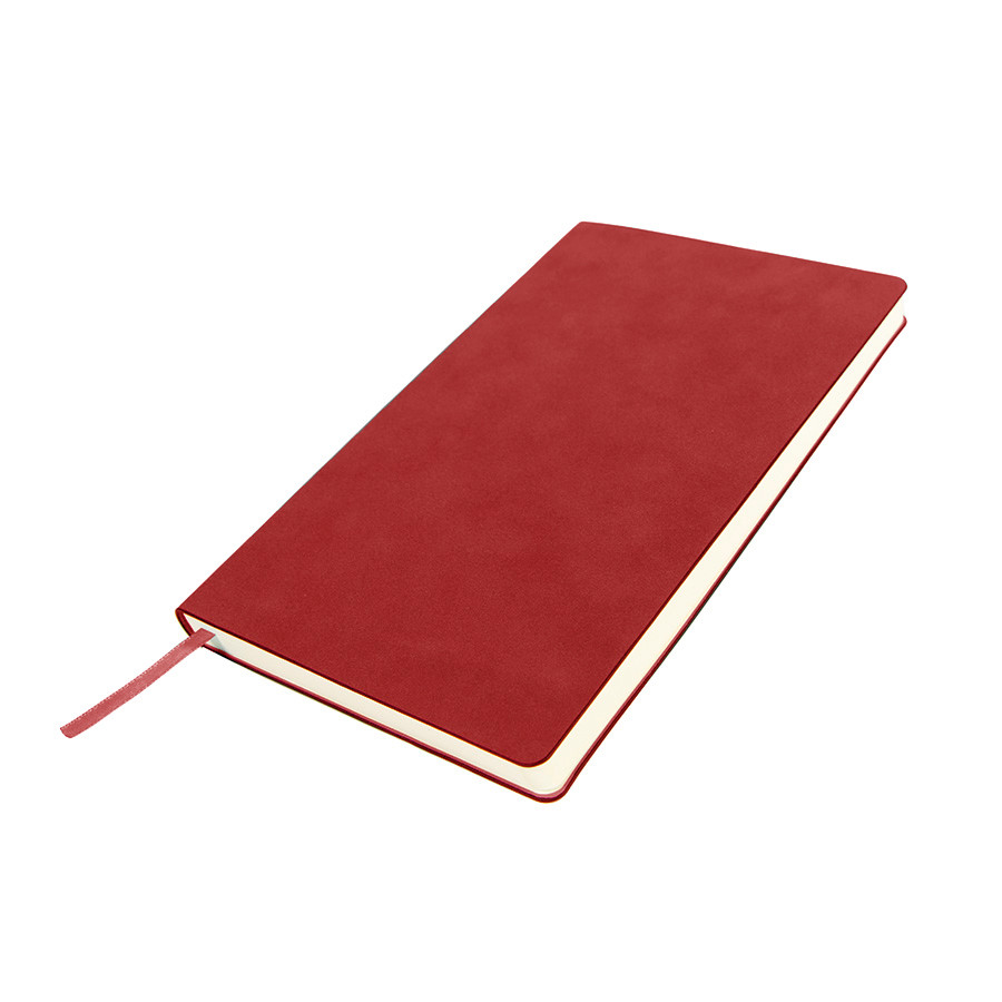 Бизнес-блокнот ALFI, A5, красный, мягкая обложка, в линейку, Красный, -, 21232 08