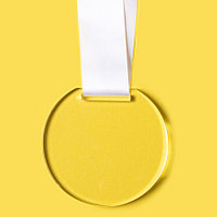 Медаль GLORY в подарочной упаковке, акрил, прозрачный, , 34709у