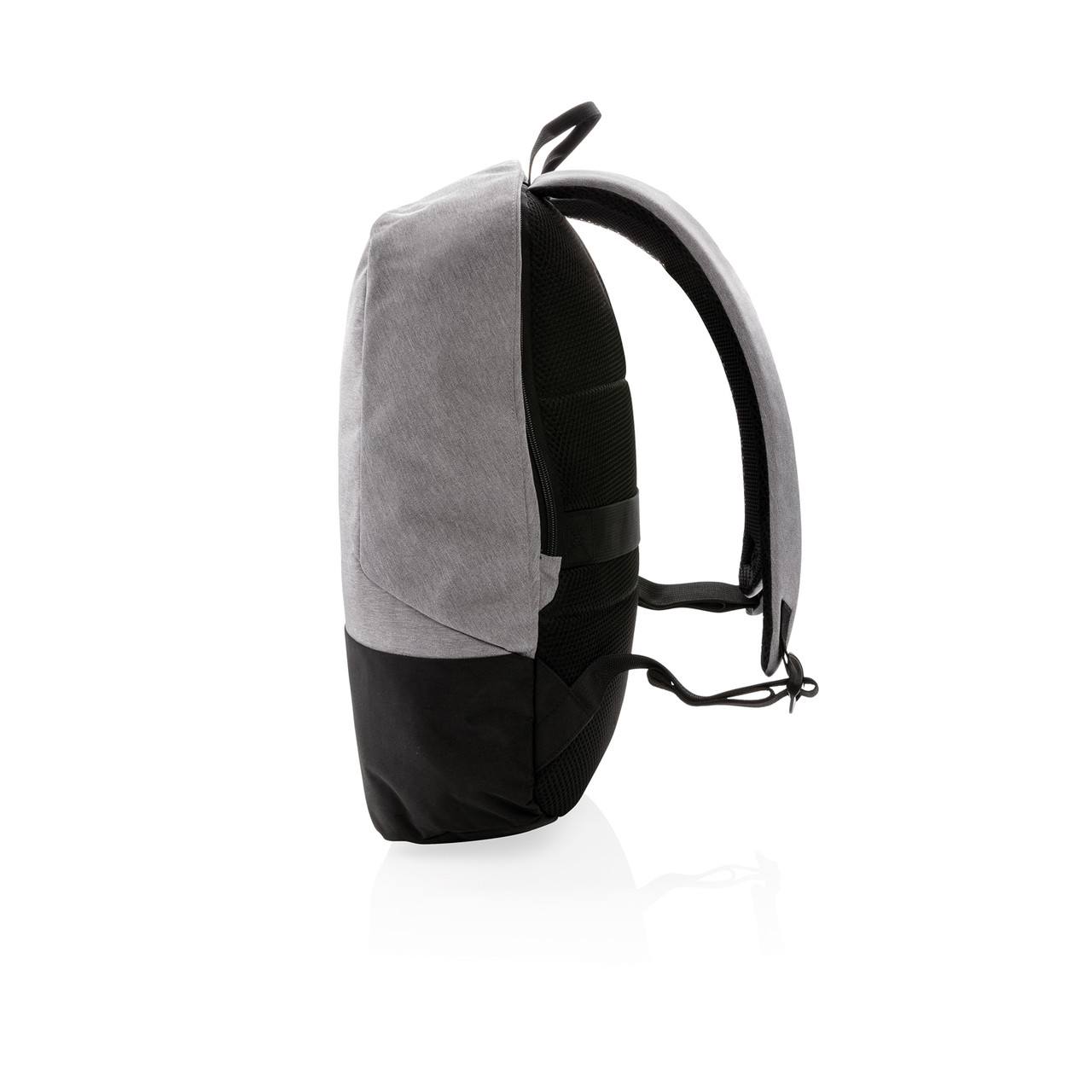 Стандартный антикражный рюкзак, без ПВХ, серый; черный, Длина 35 см., ширина 13 см., высота 45 см., диаметр 0 - фото 3 - id-p69072806
