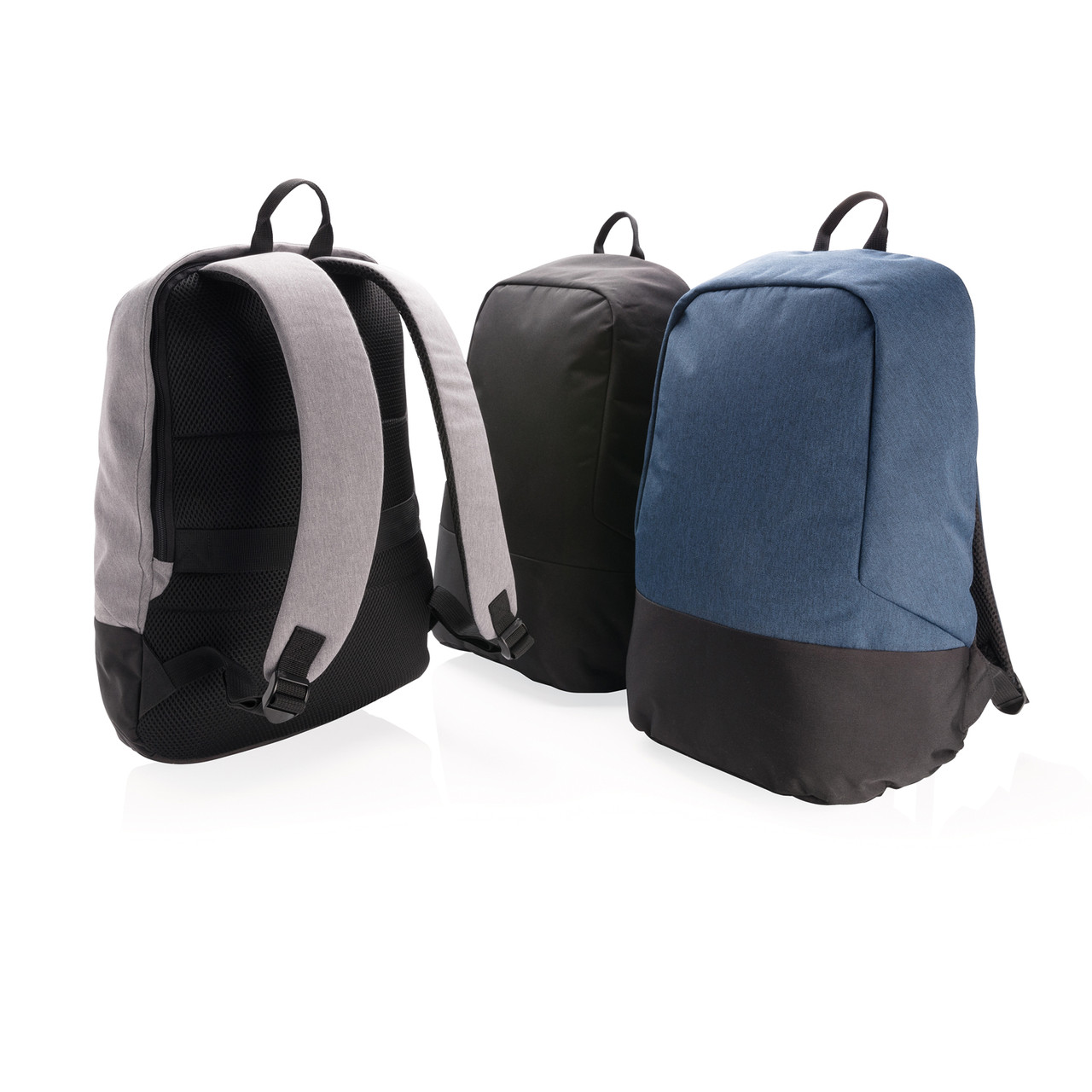 Стандартный антикражный рюкзак, без ПВХ, серый; черный, Длина 35 см., ширина 13 см., высота 45 см., диаметр 0 - фото 8 - id-p69072806