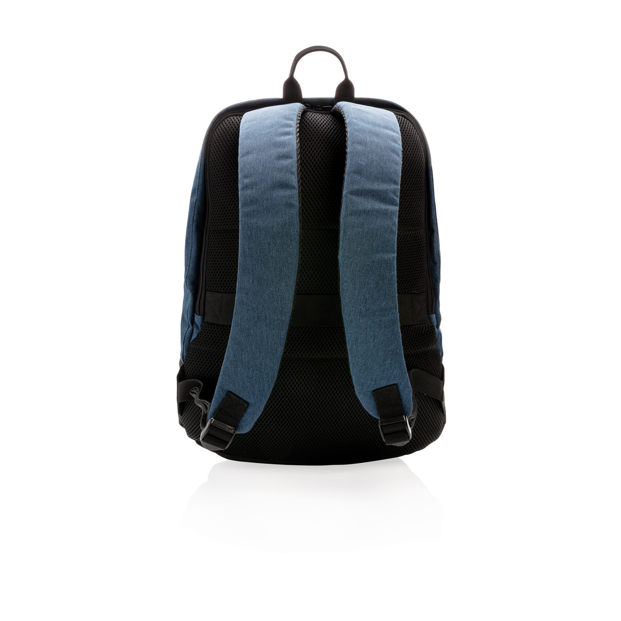 Стандартный антикражный рюкзак, без ПВХ, синий; черный, Длина 35 см., ширина 13 см., высота 45 см., диаметр 0 - фото 4 - id-p69072807