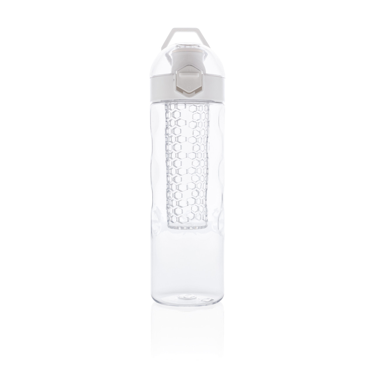 Герметичная бутылка для воды с контейнером для фруктов Honeycomb, белый; , , высота 24,8 см., диаметр 7,2 см., - фото 2 - id-p69074333