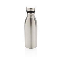 Бутылка для воды Deluxe из нержавеющей стали, 500 мл, серебряный; , , высота 21,5 см., диаметр 6,6 см.,