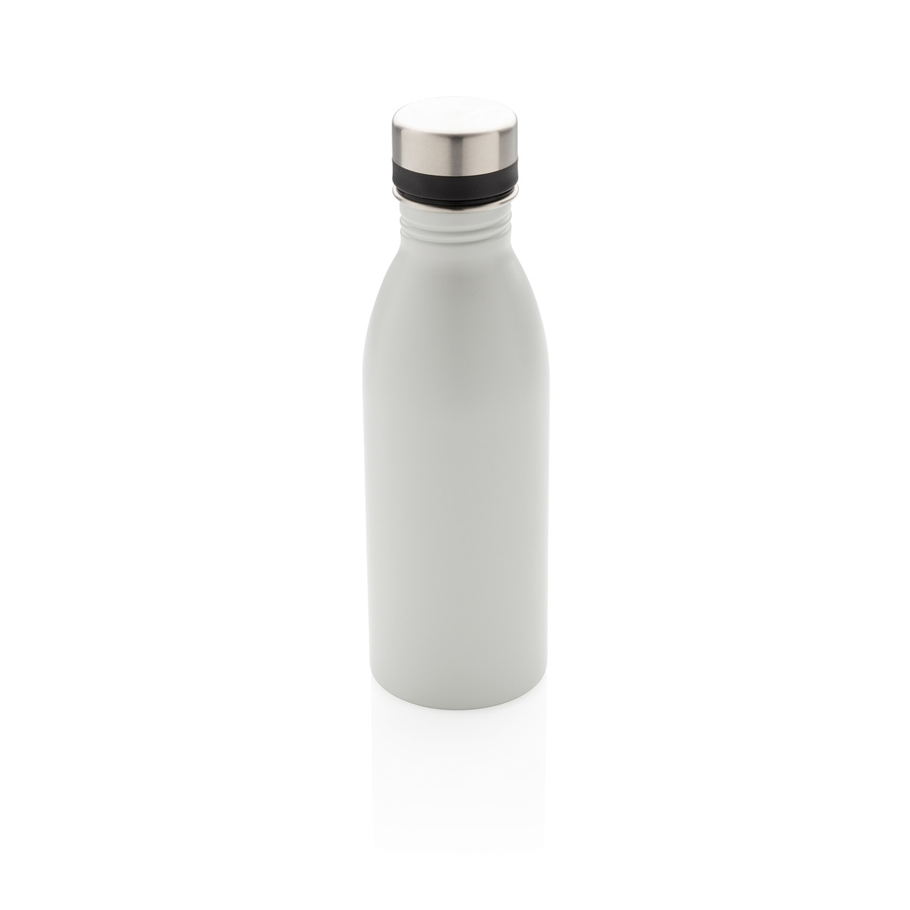 Бутылка для воды Deluxe из нержавеющей стали, 500 мл, кремовый; , , высота 21,5 см., диаметр 6,6 см., P436.413 - фото 1 - id-p69072850