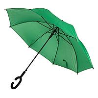 Зонт-трость HALRUM, пластиковая ручка, полуавтомат, Зеленый, -, 345706 15