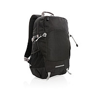 Рюкзак Outdoor с RFID защитой, без ПВХ, черный; серый, Длина 32 см., ширина 16 см., высота 47,5 см., диаметр 0