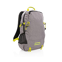 Рюкзак Outdoor с RFID защитой, без ПВХ, серый; желтый, Длина 32 см., ширина 16 см., высота 47,5 см., диаметр 0