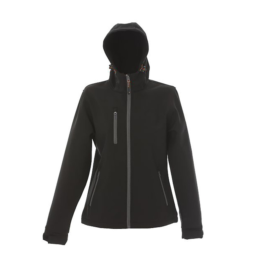 Куртка Innsbruck Lady, черный_S, 96% полиэстер, 4% эластан, плотность 280 г/м2, Черный, S, 399022.02 S