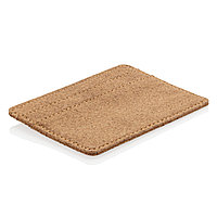 Эко-кошелек Cork c RFID защитой, коричневый; , Длина 10,2 см., ширина 0,2 см., высота 7,6 см., диаметр 0 см.,