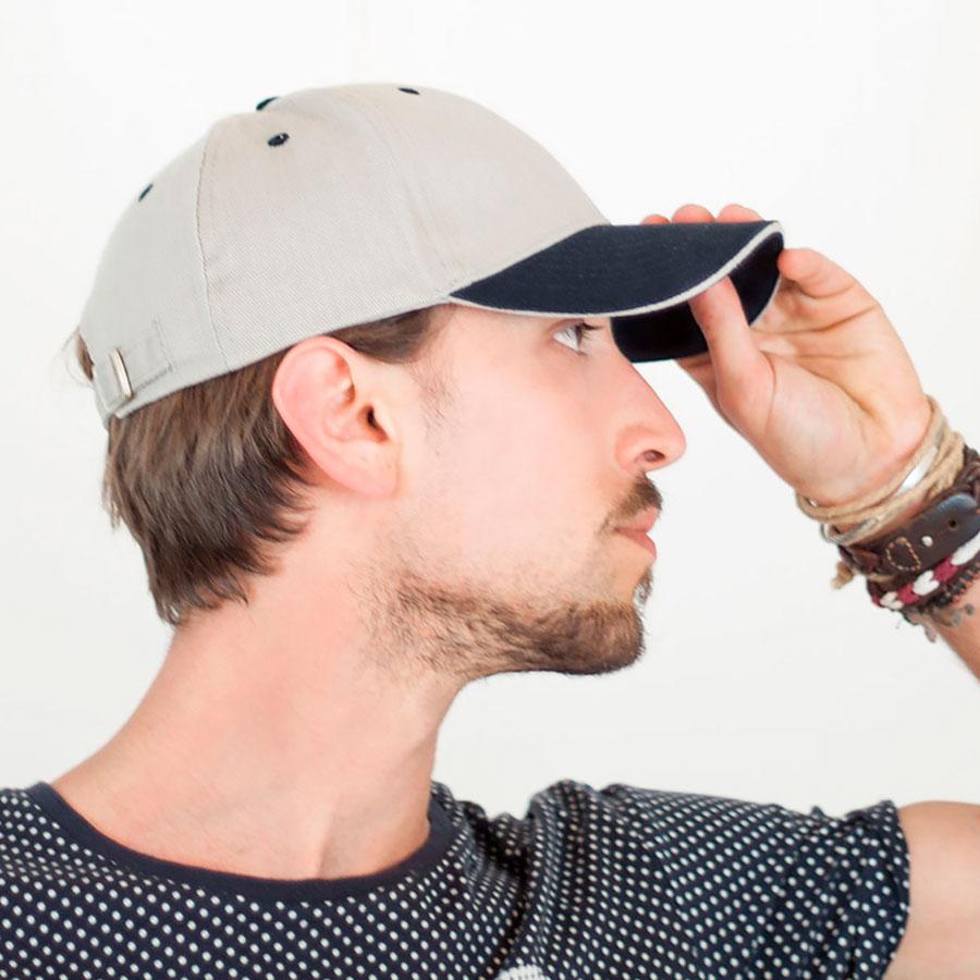 Бейсболка LIBERTY SANDWICH, 6 клиньев, сэндвич, металлическая застежка ...