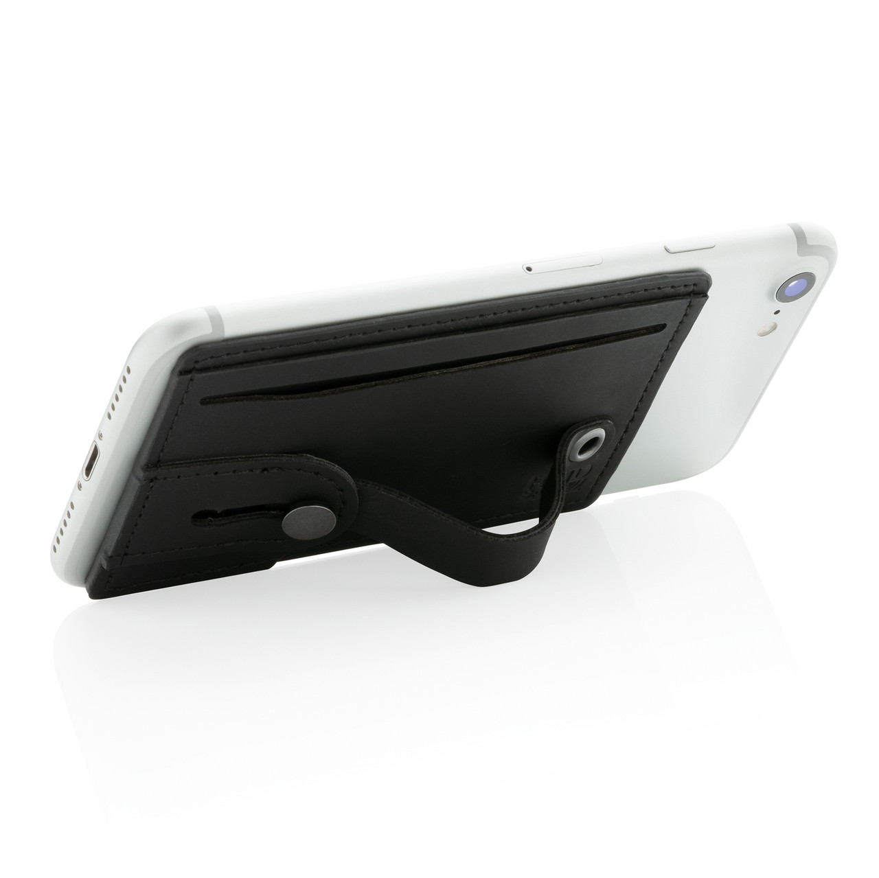 Картхолдер c RFID защитой для телефона 3-в-1, черный; , Длина 10,2 см., ширина 6,3 см., высота 0,3 см., - фото 3 - id-p69072892
