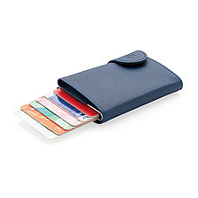 Кошелек с держателем для карт C-Secure RFID, голубой, синий, Длина 9,5 см., ширина 6,8 см., высота 1,6 см.,