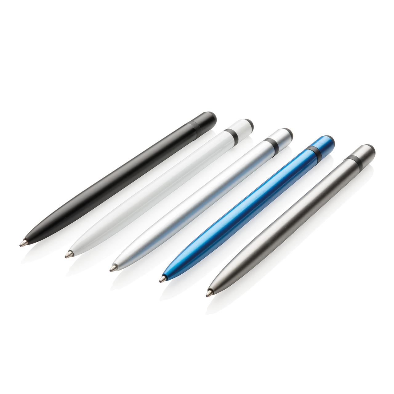 Металлическая ручка-стилус Slim, серый; , , высота 14 см., диаметр 0,8 см., P610.889 - фото 4 - id-p69074420