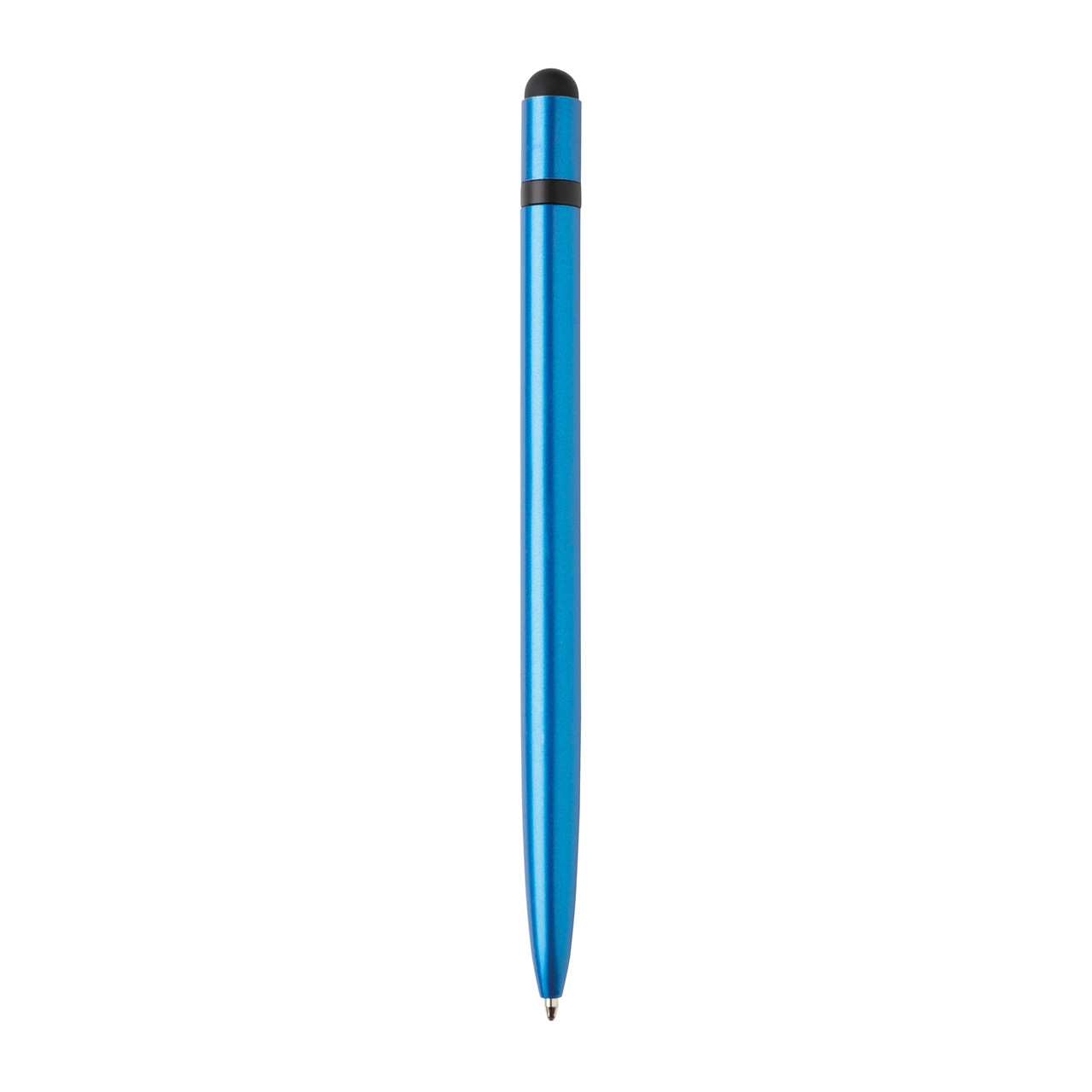 Металлическая ручка-стилус Slim, синий; , , высота 14 см., диаметр 0,8 см., P610.885 - фото 1 - id-p69074421