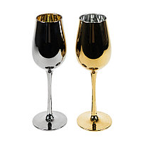 Набор бокалов для вина MOONSUN (2шт), серебристый, золотистый, , 26702