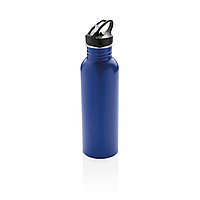 Спортивная бутылка для воды Deluxe, синий, , высота 26 см., диаметр 7 см., P436.425