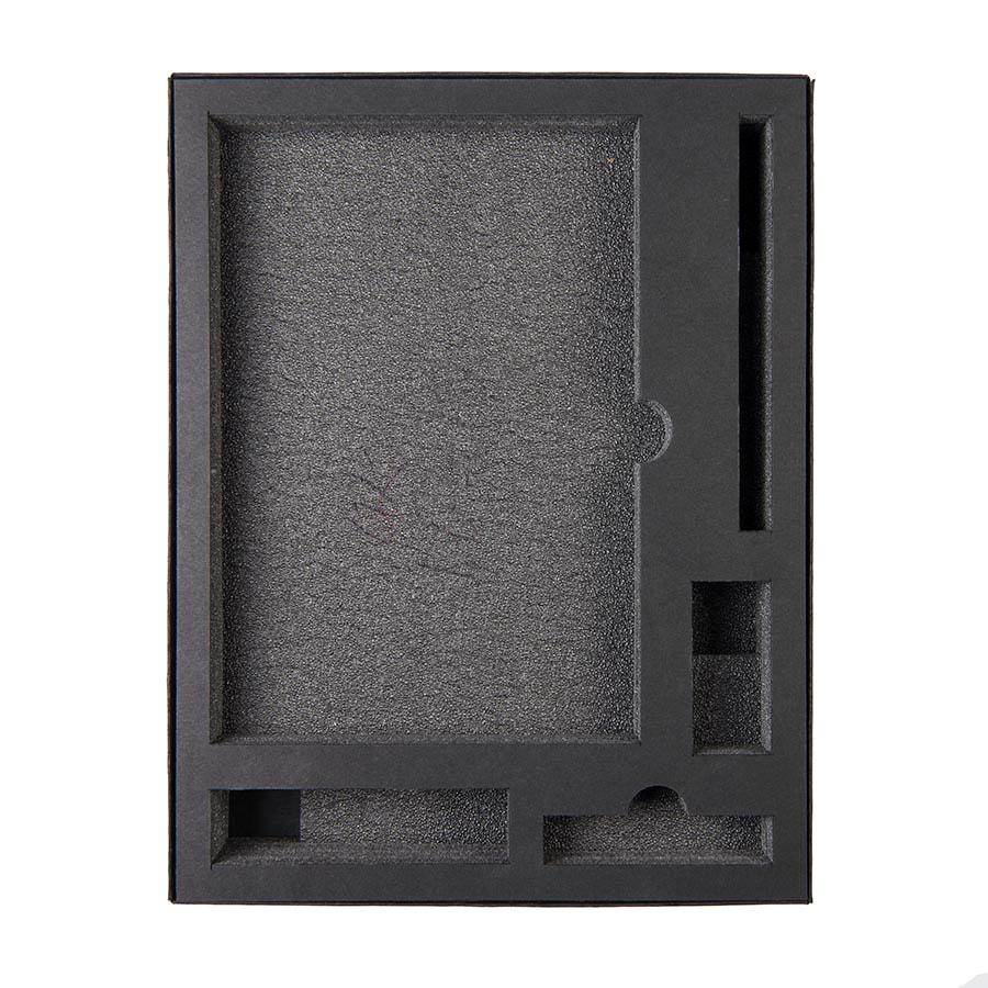 Коробка "Tower", сливбокс, размер 20*29*4.5 см, картон черный,300 гр. ложемент изолон, черный, , 21011