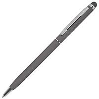 Ручка шариковая со стилусом TOUCHWRITER SOFT, покрытие soft touch, Серый, -, 1105G 30, фото 1