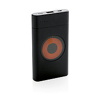 Беспроводной внешний аккумулятор Encore, 8000 mAh, черный; , Длина 12,7 см., ширина 7 см., высота 2 см.,