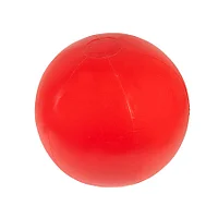 Мяч пляжный надувной; красный; D=40-50 см, не накачан, ПВХ, Красный, -, 343261 08
