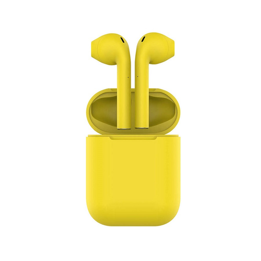 Наушники беспроводные с зарядным боксом TWS AIR SOFT, цвет желтый , Жёлтый, -, 36720 03