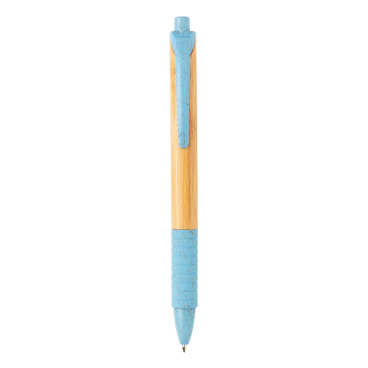 Ручка из бамбука и пшеничной соломы, синий; , , высота 14,2 см., диаметр 1,1 см., P610.535 - фото 3 - id-p69236656