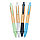 Ручка из бамбука и пшеничной соломы, синий; , , высота 14,2 см., диаметр 1,1 см., P610.535, фото 5