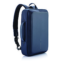 Сумка-рюкзак Bobby Bizz с защитой от карманников, синий, синий; черный, Длина 28 см., ширина 10 см., высота 41