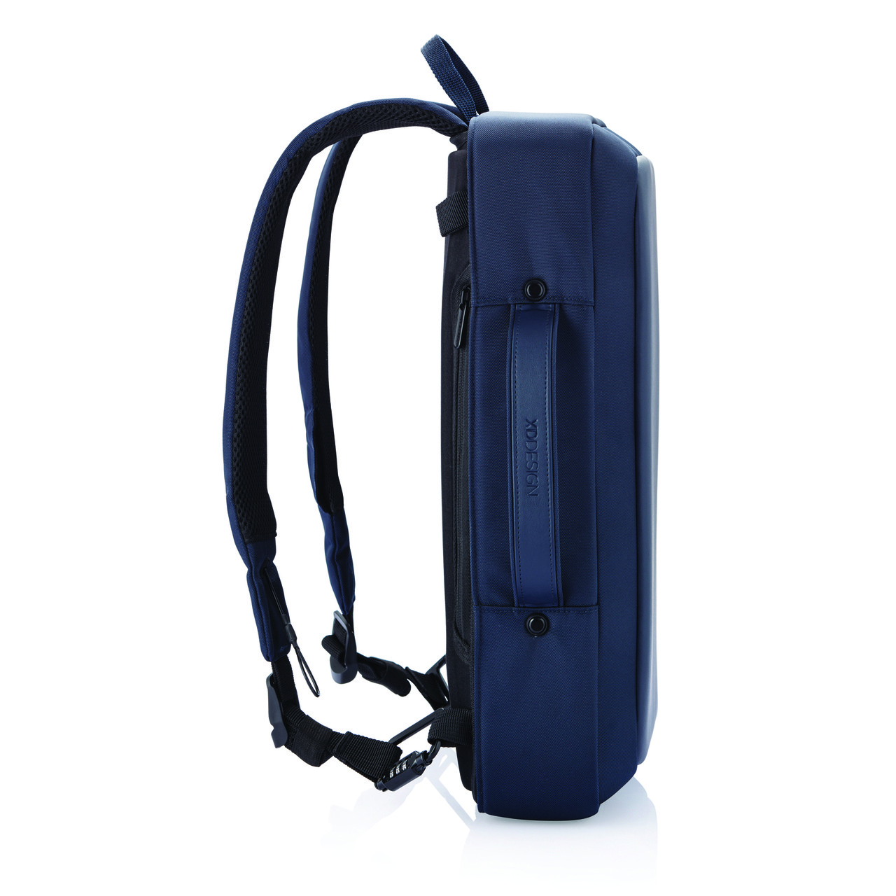 Сумка-рюкзак Bobby Bizz с защитой от карманников, синий; черный, Длина 28 см., ширина 10 см., высота 41 см., - фото 3 - id-p69400496