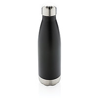 Вакуумная бутылка из нержавеющей стали, черный; , , высота 25,8 см., диаметр 6,7 см., P436.491